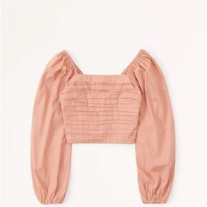 Abercrombie & Fitch rust long sleeve top